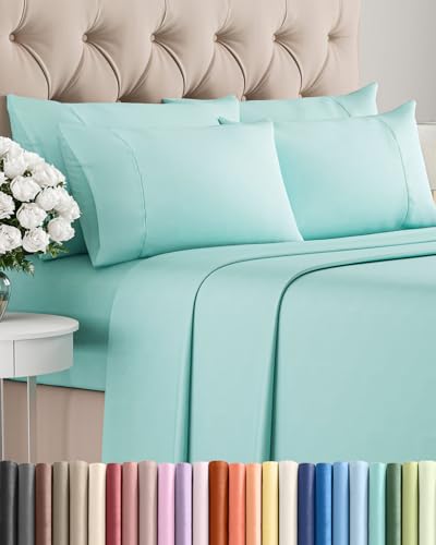 Full 6 Piece Sheet Set - Comfy Breathable & Cooling