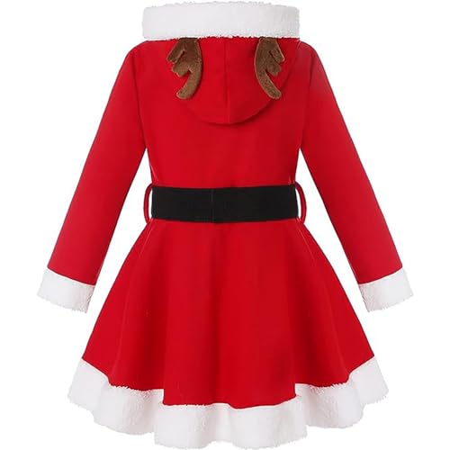 Disfraz niña vestido navideño rojo 5-6 años miniatura 2