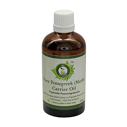 Image of R V Essential Trigonella Foenumgraecum Pure Fenugreek (Methi) Carrier Oil 100ml