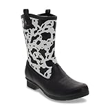Chooka Betsie Mid Rain Boot, Black, 9