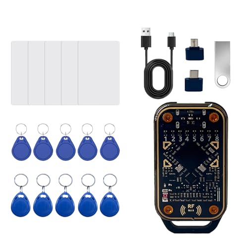 Tqsbeyah RFID Reader Writer Full Function RFID Emulator RFID Writer Copier Smart Card Duplicator Multiple ID IC Cards Replacement Convenient RFID Key Fob Solution for Access Control Systems
