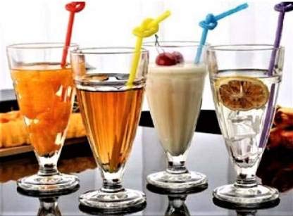 350 ml , Set of 06 ,Juice Glass Suitable for Falooda Glass Milkshake Glass Smoothie Mocktail , Home bar, or Table Setting with Our Stylish