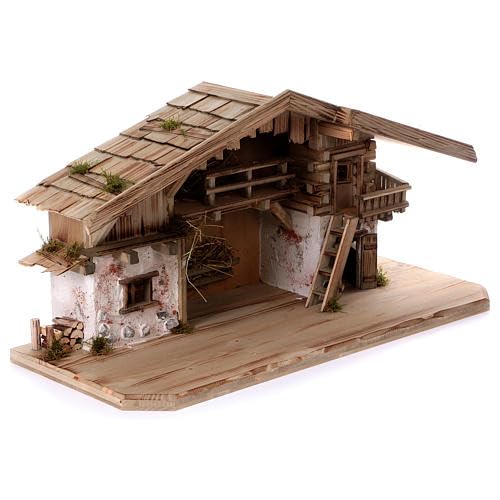 Weihnachtskrippe Krippe Krippenstall (W30) Weihnachten Weihnachtskrippen Krippenfiguren Tischkrippe