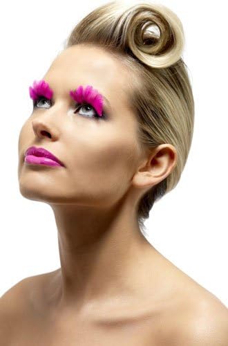 Fever Women's Eyelashes Neon Feather Contains Glue