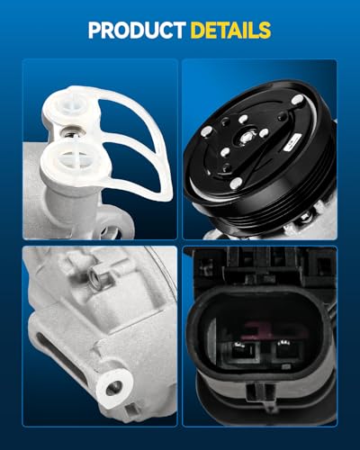 Image of PHILTOP 1522386 Air Conditioner AC Compressor with Clutch for Buick Envision 2016-2020, Chevy Equinox 2018-2020 2.0T, GMC Terrain 2018-2020 2.0T