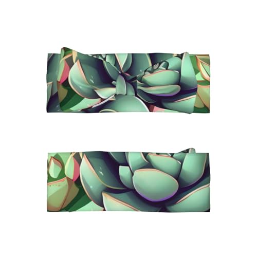 Cartoon Succulents Baby Bow Headband, Soft Baby Bow Hair Accessory For Newborn Babies, &*Toddlers, Kids.2