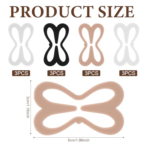 image for BOHUIZ Bra Strap Holder Clips for Racerback, 12Pcs Bra Clips to Make R