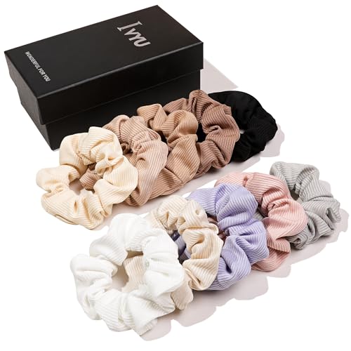 Image of Hair Ties Scrunchies for Women's, for Girls Big Scrunchies Both for Thick Hair or Thin Hair Curl Hair No Crease Ponytail Holder No Hurt Your Hair