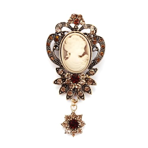 Broche vintage camée pour femme : accessoirisez une tenue terne avec style
