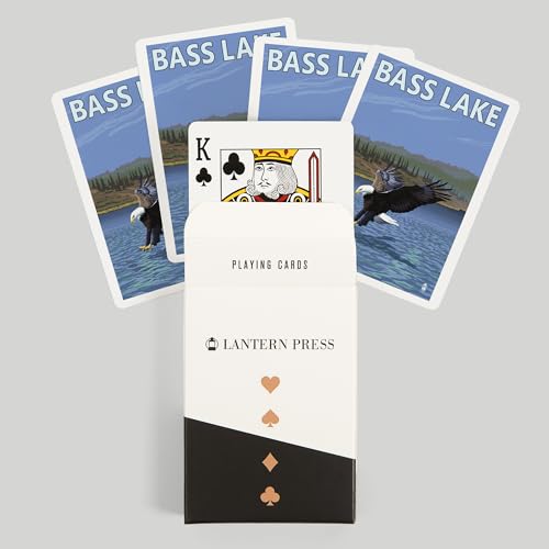 Baraja de Poker Bass Lake California de 52 Cartas miniatura 6