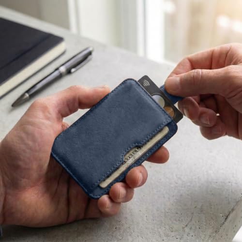 Image of Vaultskin CHELSEA Mens RFID Blocking Slim Leather Card Wallet - Minimalist Front Pocket Cardholder
