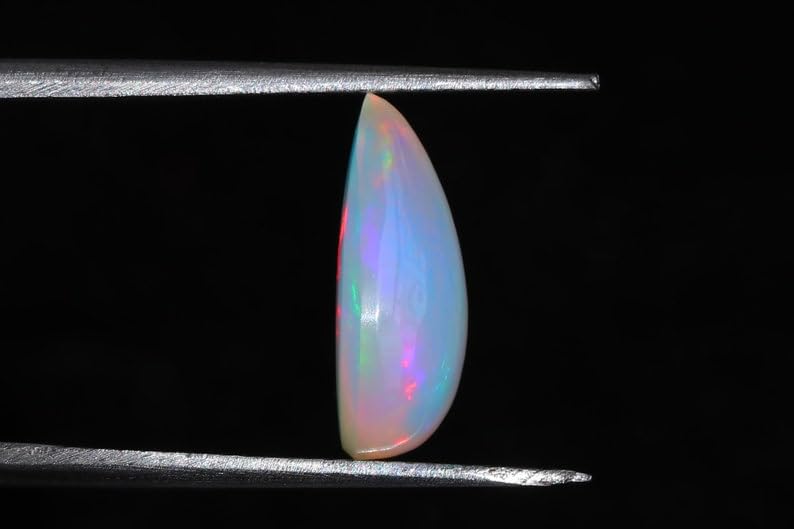 Opale éthiopienne naturelle AAA 14,3mm pierre cabochon multi feu création bijoux