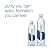 smartwater vapor distilled premium water bottles, 1 Liter, 6 Pack