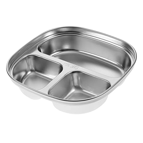 Sosoport Dividido Inoxidable de Compartimentos Evitar de Comidas Uso Diario y