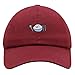 JPAK Yum Yum Premium Dad Hat Embroidered Baseball Cap Asian Food Rice Maroon