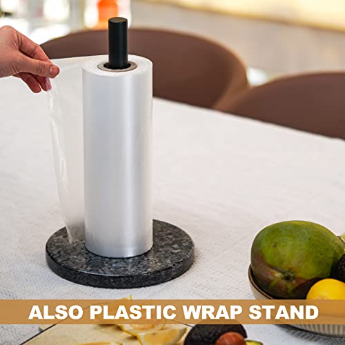 Koville Luxury Norway Granite Paper Towel Holder Countertop, Metal Rod Paper Towel Holder Stand For Kitchen Organization And Storage, Fit For Standard Or Jumbo-Sized Rolls(Blue Pearl) #TOP5