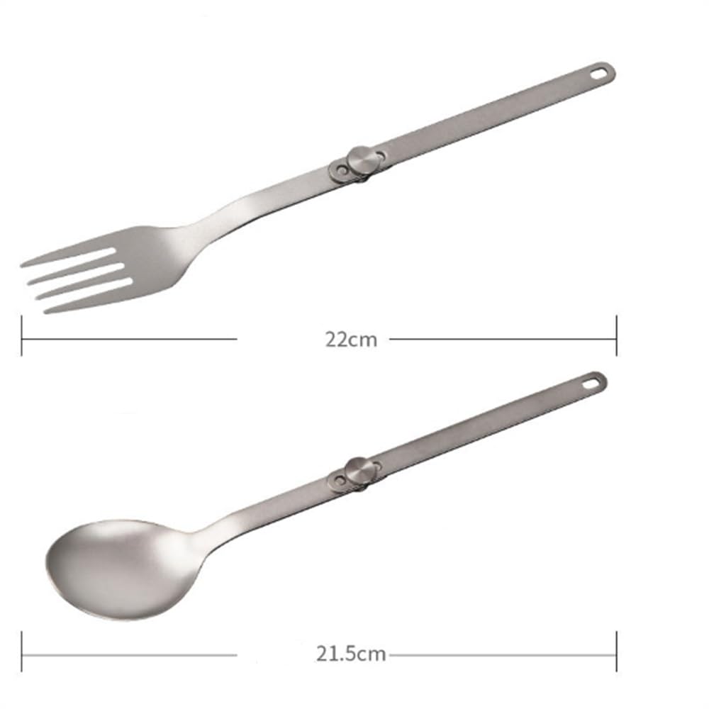 Outdoor-Löffel-Gabel Outdoor Gabel Löffel Set Faltbare Leichte Einfach Zu Tragen Camping Gabeln Löffel