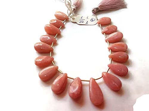 Opaline rose en perles poires pour composer vos bijoux de mariage et d'été