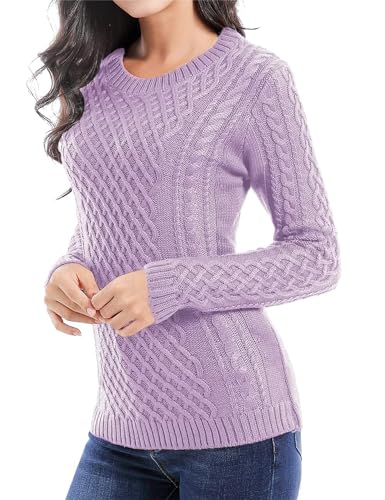 Image of v28 Women Crew Neck Knit Stretchable Elasticity Long Sleeve Sweater Jumper Pullover