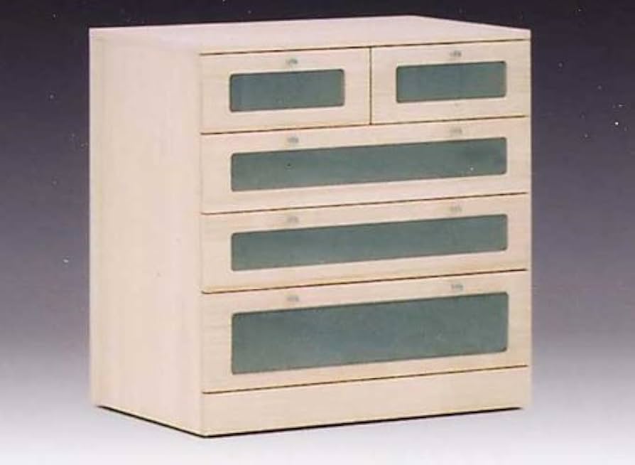 Amazon｜窓付桐（きり）クローゼットたんす 75巾4段｜チェスト