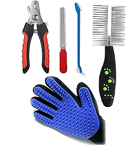 Woofy Grooming Combo for Dog, Puppy, Cat and Kitten, Nail Cutter, Nail Grinder, Comb Double Side Pla (B09HV67744) Amazon Price History, Amazon Price Tracker