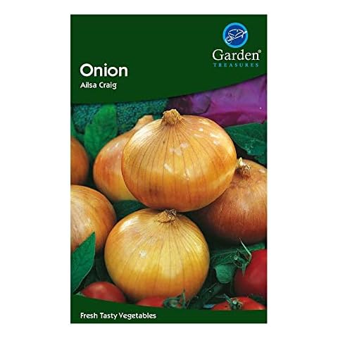 Garden Treasures Fresh Herbs Vegetable Fruit Seeds Salad Grow Your Own Indoor Outdoor (Onion Ailsa Craig) Cover