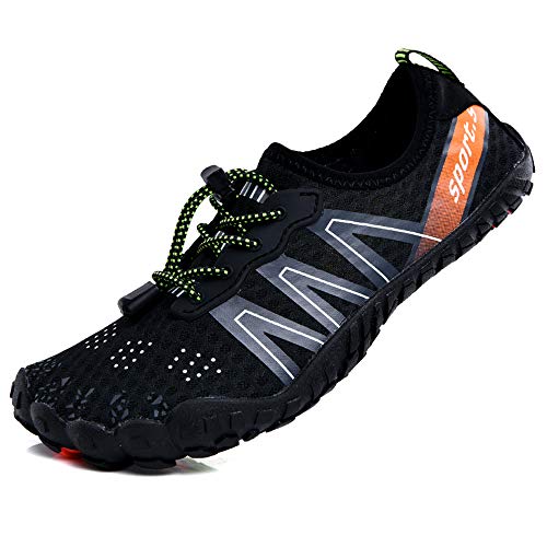 Ikeyo Hombre Secado Rápido Respirable Zapatos de Agua Antideslizante Surf Escarpines Playa Natación Playa Zapatillas