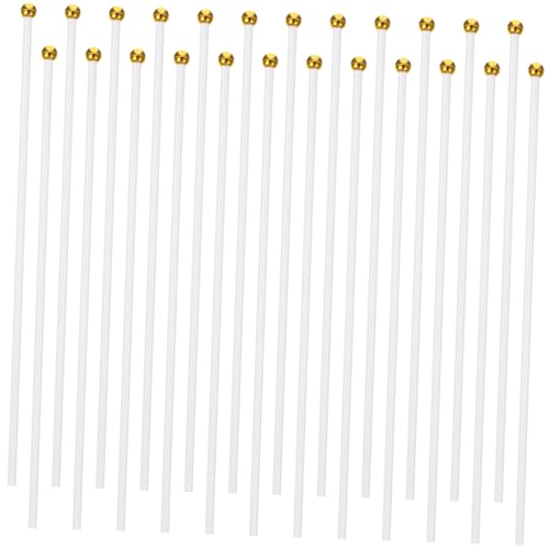 FONDOTIN 100pièces Hampe De Drapeau Plastique Support pour Drapeaux à Main Et Pratique pour Événements Et