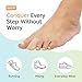 ZenToes Fabric Toe Protectors | Promotes Skin Hydration & Blister Prevention | Medical-Grade Gel Lining | Washable & Reusable Corn, Callus & Ingrown Toenail Relief Between Toes | Medium, 5-Pack