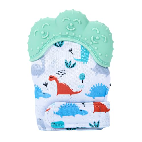 Image of FunBlast Baby Teething Mitten - Soft Silicone Teether Glove for Infants, BPA-Free, Safe & Comfortable Teething Toy for 3+ Months Babies, Toddlers, Infants (Seagreen)