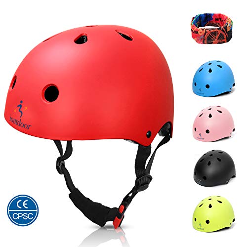 Kids Helmet with Safety Pads Set, Bike Helmet Adjustable for Toddler Boys Girls