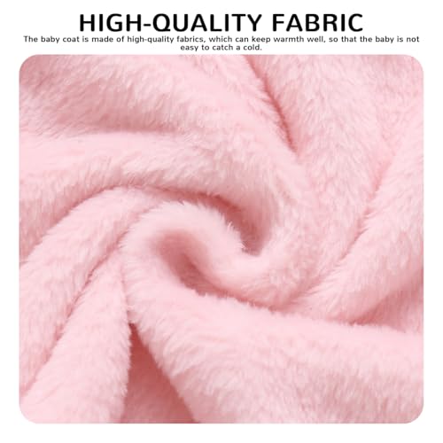 Image of Baby Girl Winter Fleece Coat Toddler Boy Jacket Infant With Hood Warm Outerwear