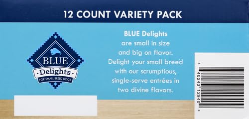 Blue Buffalo Delights Pure Small Breed Moist Canine Meals Cups Selection Pack, Roasted Turkey and Grilled Rooster Taste 3.5-oz (12pack- 6 of Every Taste) Blue Buffalo Delights Pure Small Breed Moist Canine Meals Cups Selection Pack, Roasted Turkey and Grilled Rooster Taste 3.5-oz (12pack- 6 of Every Taste)