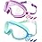 Rantizon Kids Swim Goggles 2 Pack, Wide View Swimming Goggles for Child 3-15, Anti Fog&UV No Leaking Goggles for Boys Girls