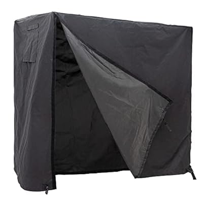 Coverify Firewood Log Rack Cover, Heavy Duty Waterproof Oxford Fabric, Outdoor Log Storage Rack Cover, 4ft Fire Wood Protection Cover for Wood Logs, Weatherproof UV Protection, Black