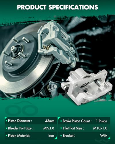 Image of SCITOO 19B2873 19B2872 Rear Left & Right Disc Brake Calipers Assembly w /Bracket For Toyota For Sienna 2004-2010