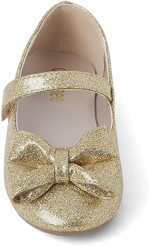 Gymboree,and Toddler Dressy Ballet Flat,Gold,9 Toddler | Image 3