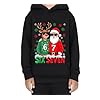 Hongdecai Christmas 67 Boy Pullover Hoodie sweatshirt Santa Six Seven Girl Kids Sports Clothing 2-13 Years Black-160cm
