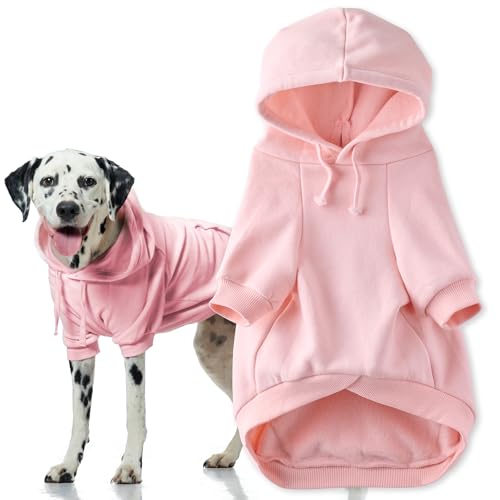 Pet Passion _VAB Rocky II-The Extra Comfy Hoodie, Organic Cotton and Recycled Poly Dog Hoodie Pet Coat Sweater for Small, Med