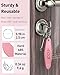 Uniclife 10 Pcs Blank Hotel Keychain Tags, Vintage Motel Keychain with Key Rings, Pink Plastic Rhombus Keychains, Retro Key Tags Labels for DIY Keychain Craft Ornament and Luggage Tag