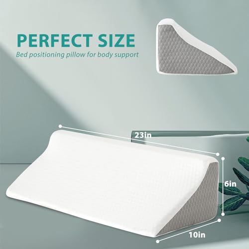 Bedluxe Wedge Pillow For Side Sleeping, Memory Foam Back Pillow For Side Sleeper, Bed Wedges & Body Positioners For After Surgery, Pregnancy Support thumb #2
