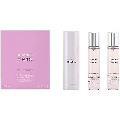 CHANEL CHANCE TWIST AND SPRAY 3本セット CHANEL CHANCE EAU TENDRE Twist & Spray EDT Set 3 X 0.7 Oz