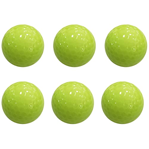 BESTonZON 6Pcs Luminous Golf Balls Durable Use Balls for Enhanced Visibility and Fun Evening Golf Practice