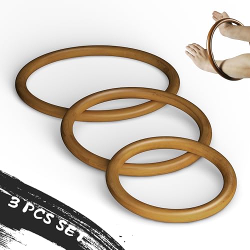 MR Wing Chun Ring Set, Wing Chun Rattan Ring, Natural Wood Rings,...