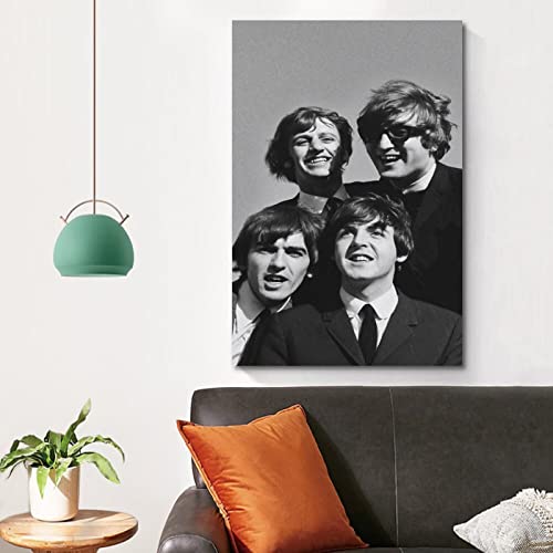 Poster décoratif sur toile The Beatles en noir et blanc – Impression d’art moderne pour chambre à coucher – 30 x 45 cm - Les Beatles, Paul McCartney, John Lennon, RIngo Starr, George Harrison Poster décoratif sur toile The Beatles en noir et blanc - Impression d'art moderne pour chambre à coucher - 30 x 45 cm – Image 5