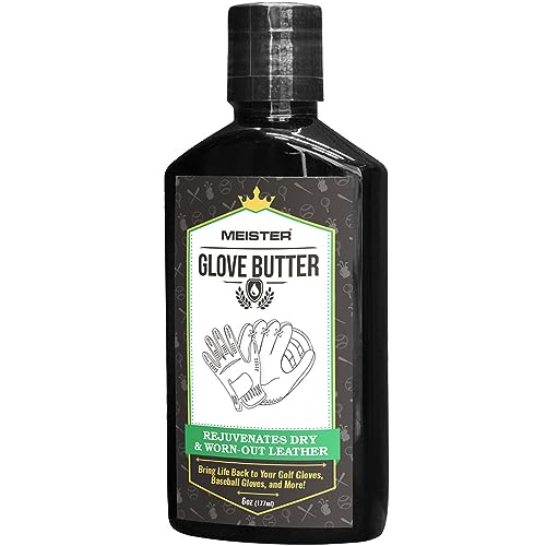 Meister Glove Butter (6 Oz.) - Rejuvenates Golf Gloves, Baseball Gloves And Other Leather Gloves