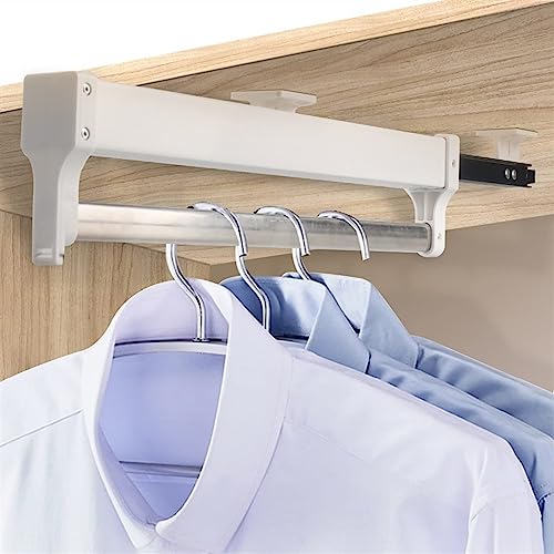 Porte-vêtements peu encombrant et extractible en acier robuste