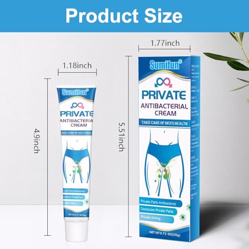 Private Antibacterial Cream for Men Women, 2PCS Antifungal Anti Ttch Cream Skin Soothing Ointment for Intimate Area, Quickly Relieve Itching, Deodorant, Antibacterial - Image 8