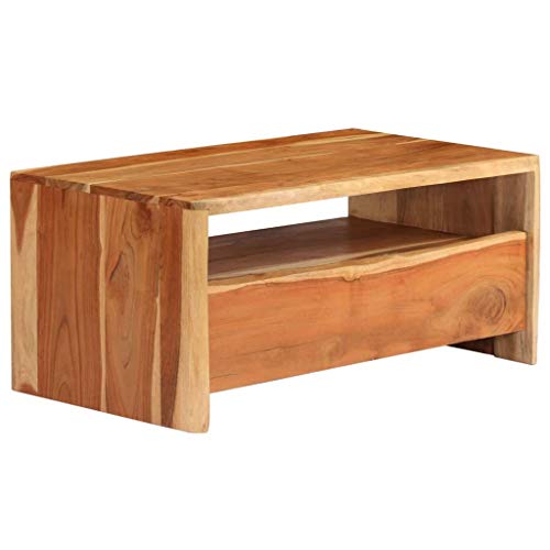 Preisvergleich Produktbild vidaXL Couchtisch Akazienholz Naturkanten Natur Beistelltisch Wohnzimmertisch