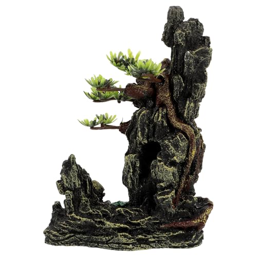 PERSELOSO Rama de Árbol de Resina Artificial para Terrarios, Decoración para Tanques de Reptiles, Accesorio Ligero y Duradero para Hábitats de Dragones Barbudos y Serpientes, Tamaño 135